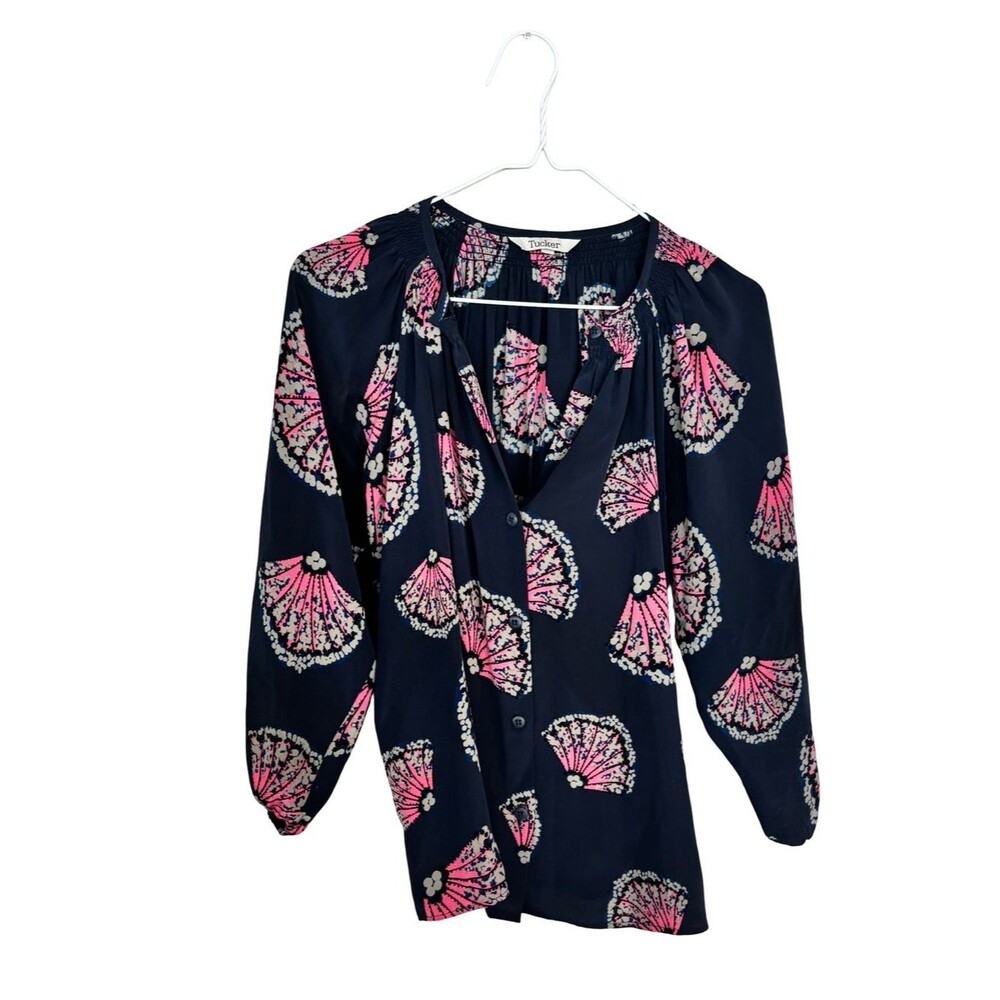 Tucker silk top
